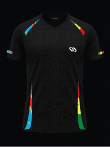 Maillot personnalisé rdc sénégal noir