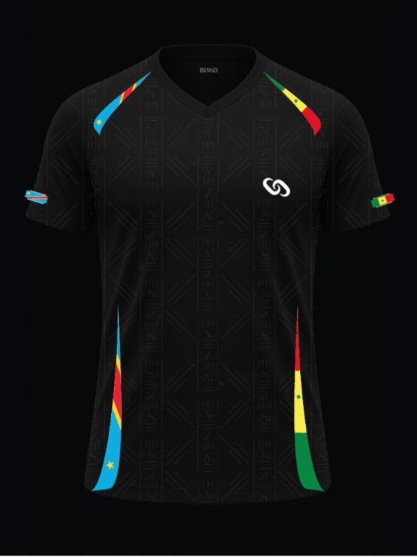 Maillot personnalisé rdc sénégal noir